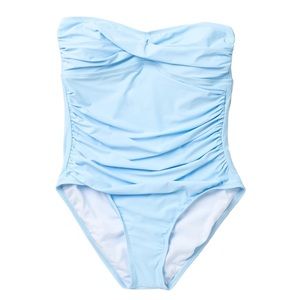 NWT Athena light blue twist bandeau one piece 6